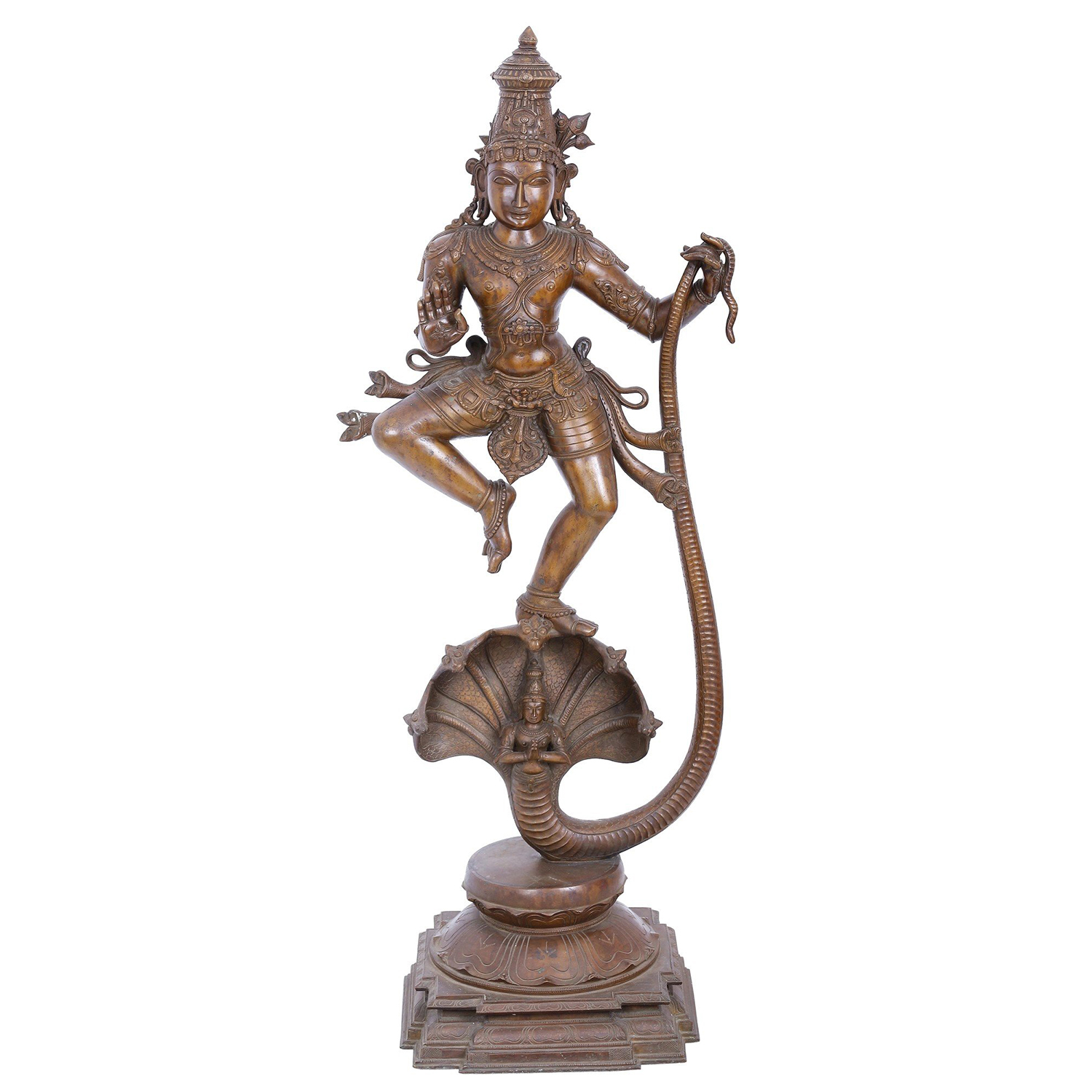 Bronze Kaliya Krishna Statue