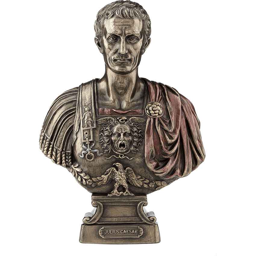 Julius Caesar bust statue