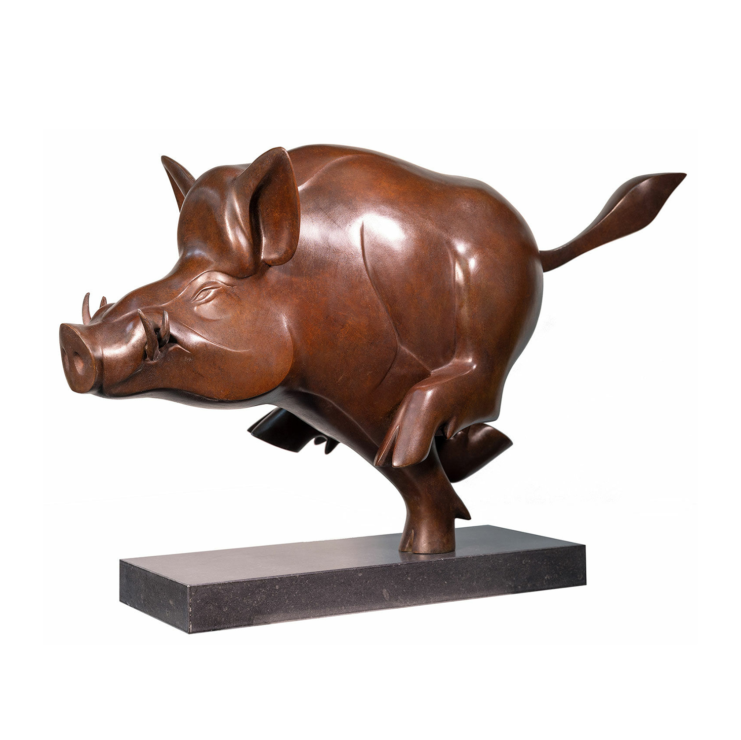 Abstract Wild Boar Sculpture