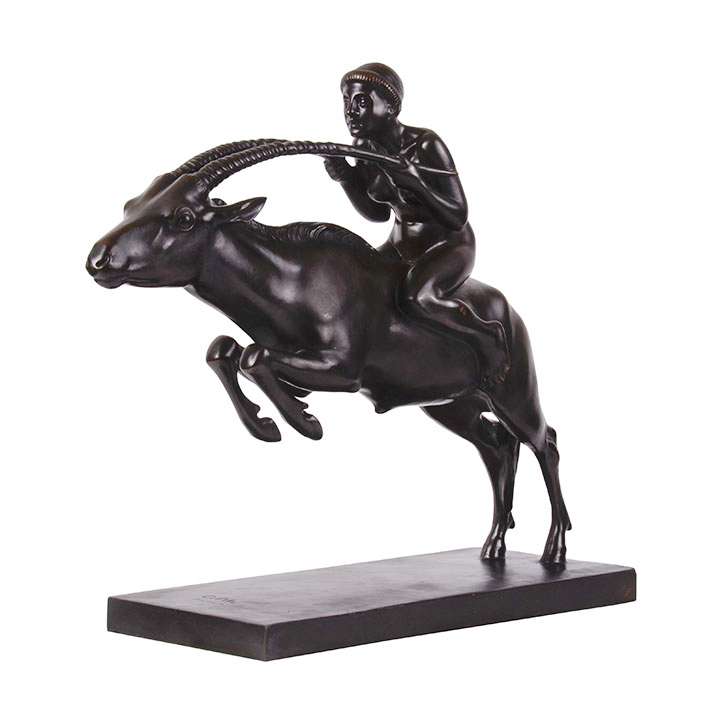 Bronze Gazelle Statue