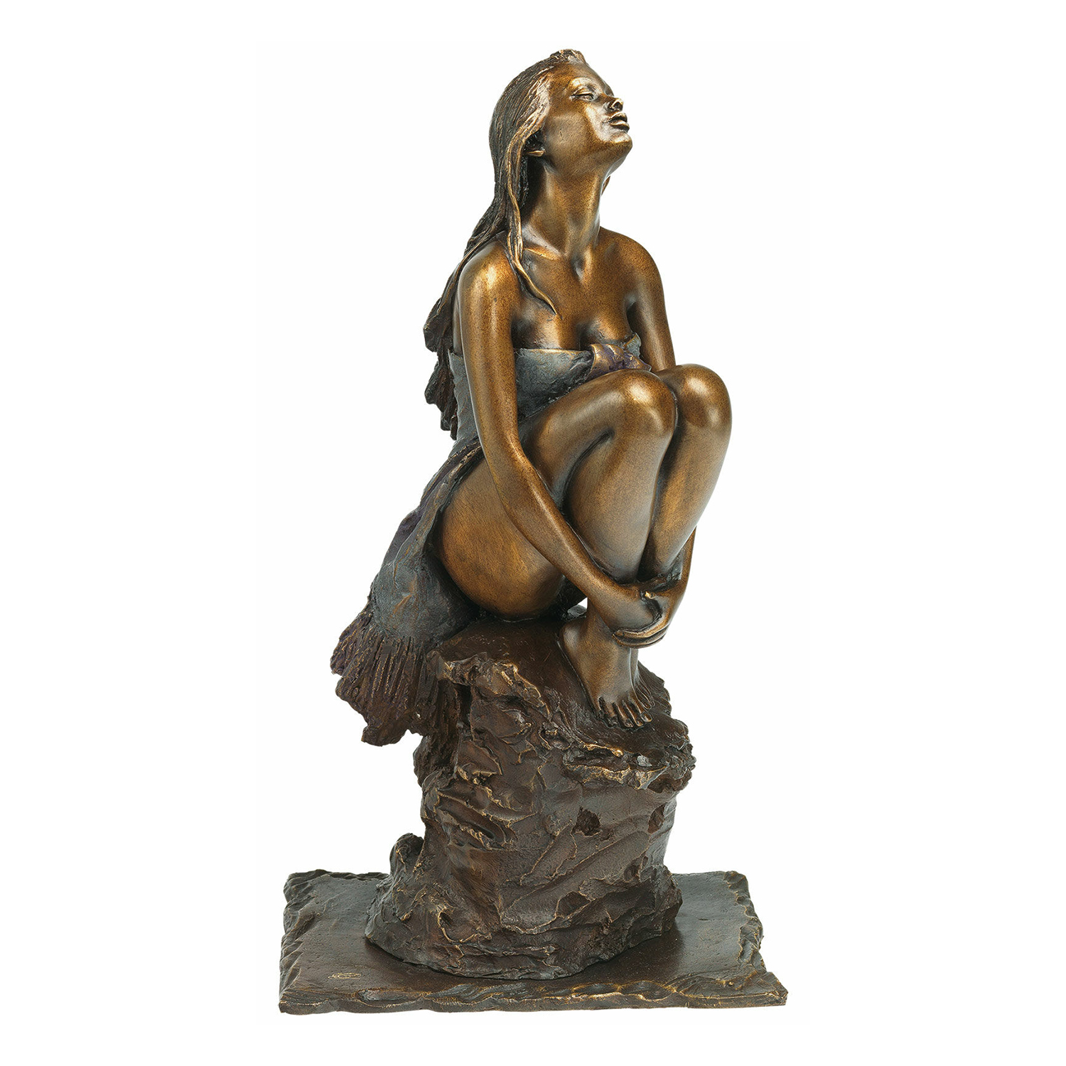 art deco female statue