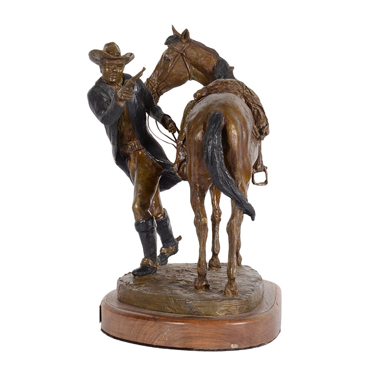 Cowboy Horse Statue