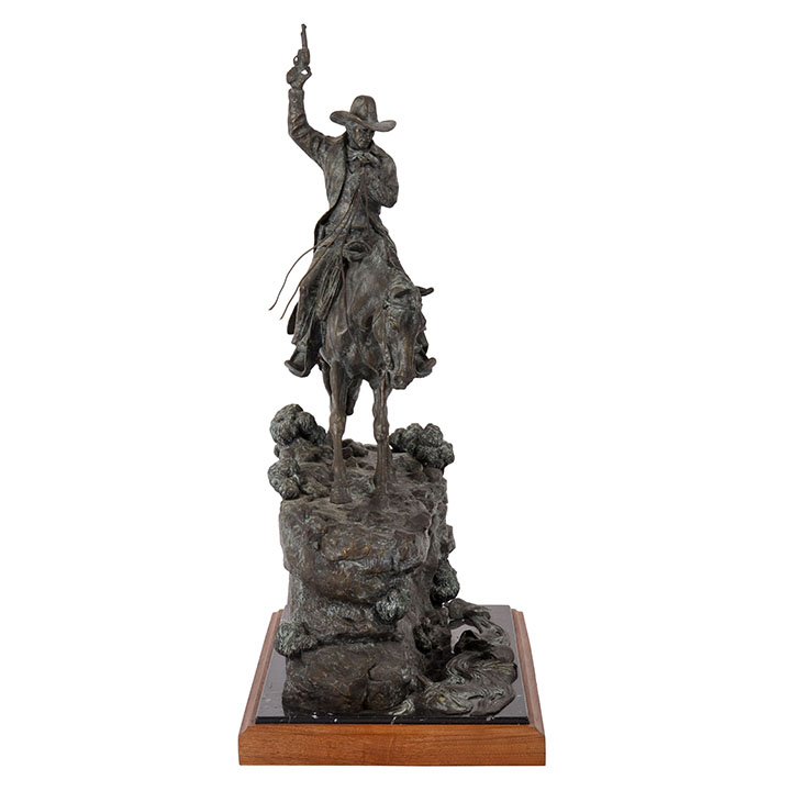 Bronze Cowboy Horse Statue