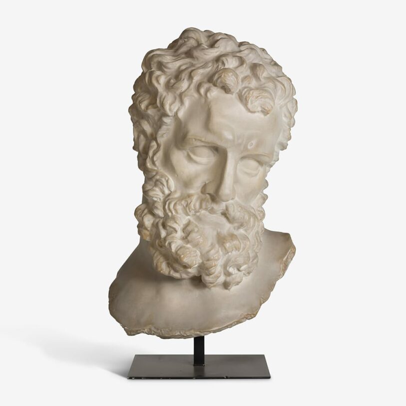 hercules bust statue