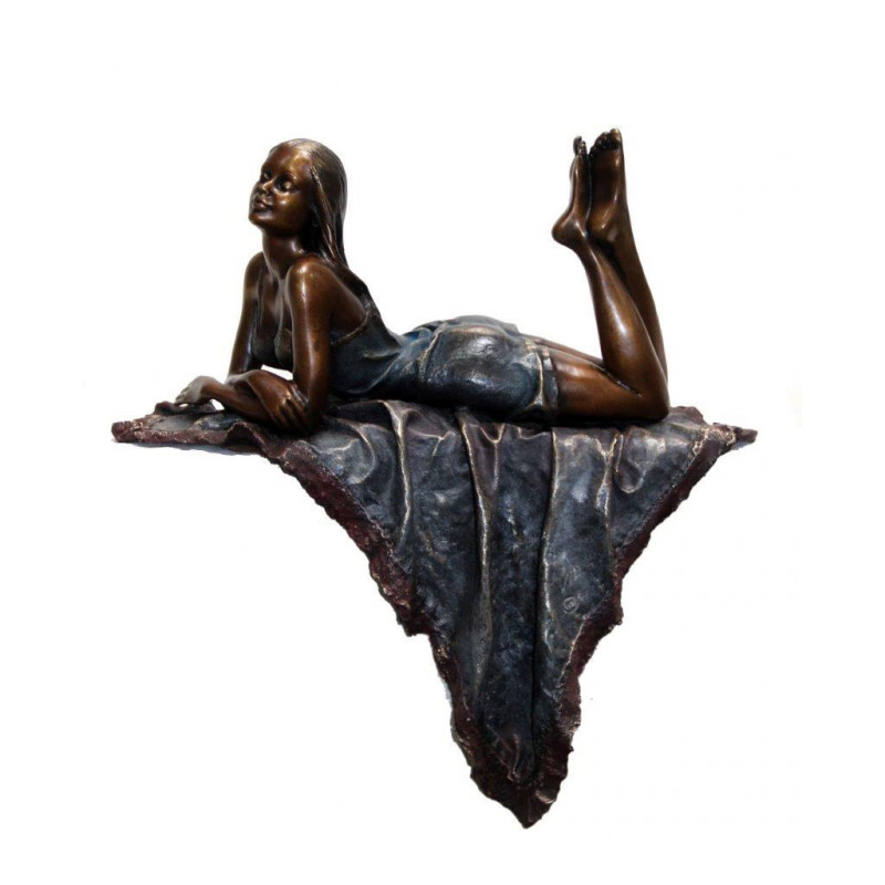 Girl Lying Down Statue