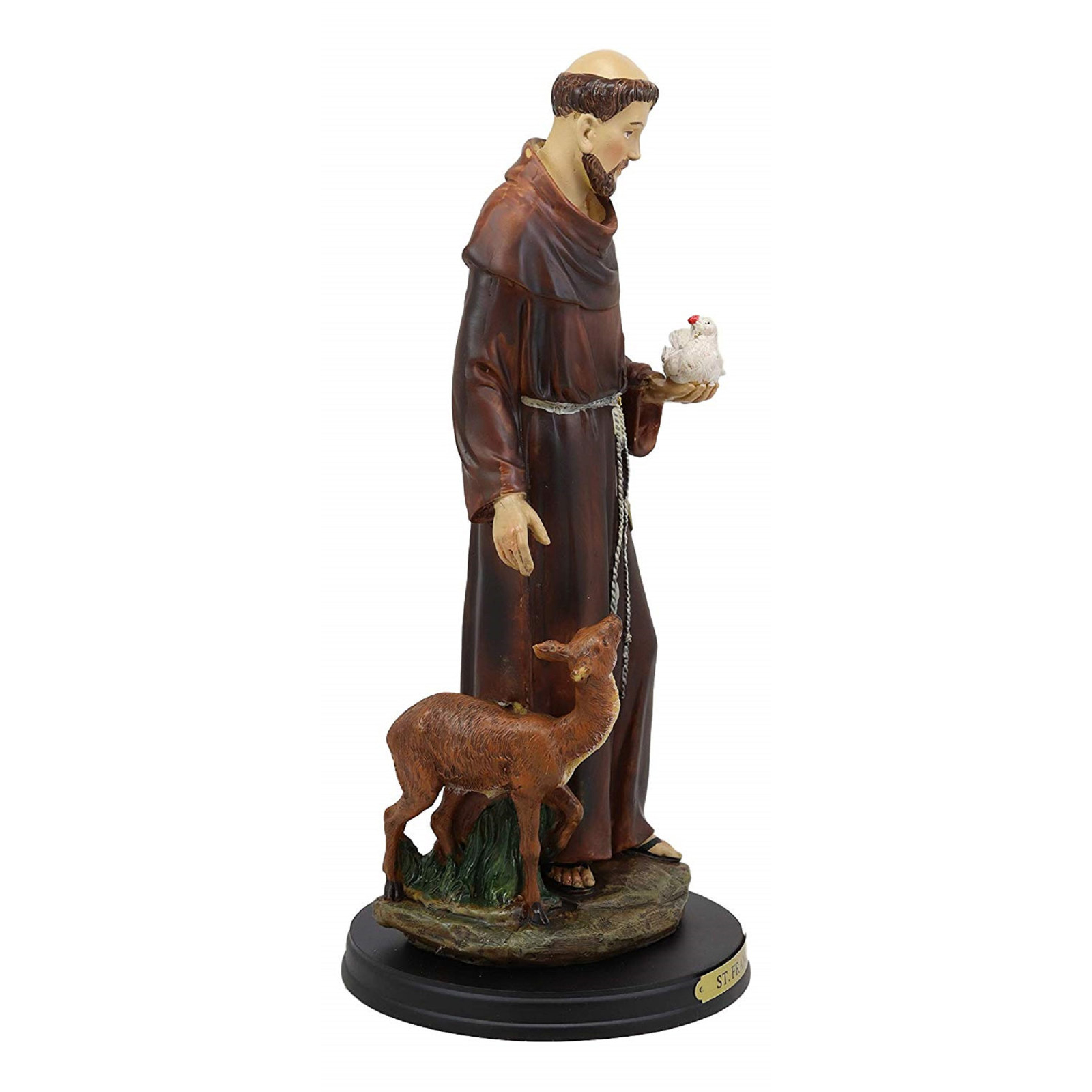 Saint Francis with dove statue