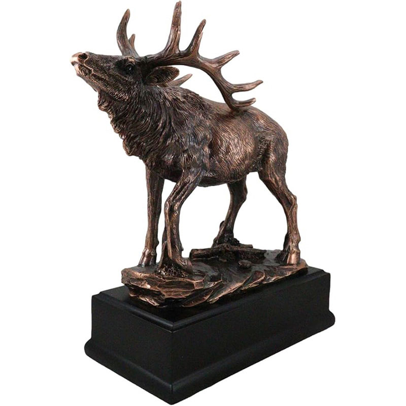 bronze deer sculpture