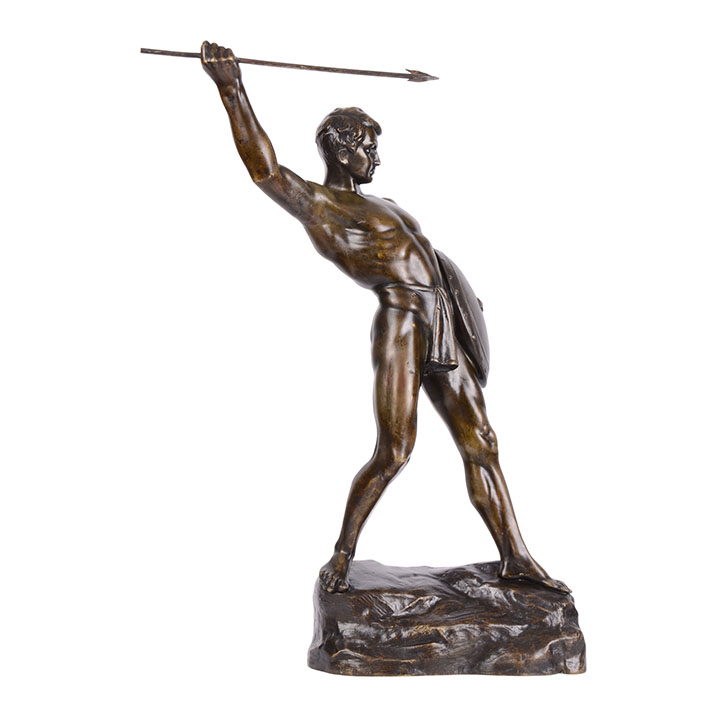 Fokh Spearman warrior sculpture