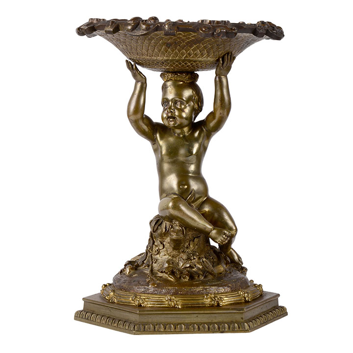 bronze cherub fountain