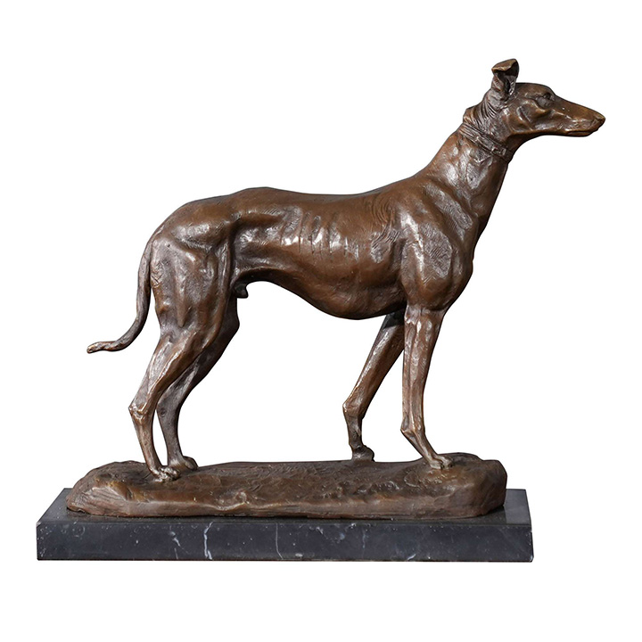 standing greyhound sculpture