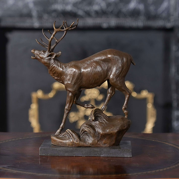 majestic deer statue