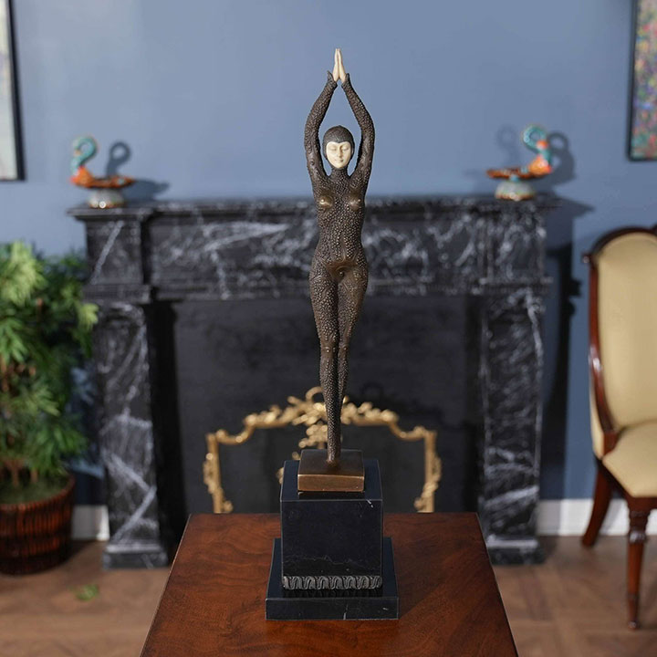 elegant dancer statue