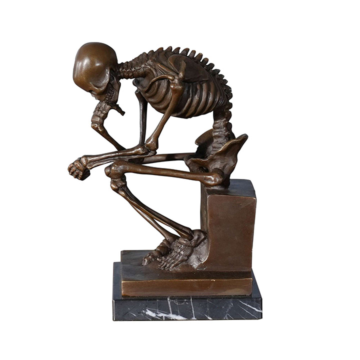 skeleton thinker sculpture