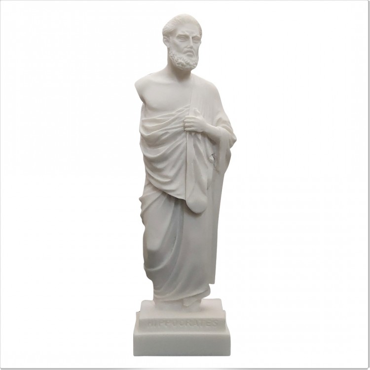 one arm hippocrates statue