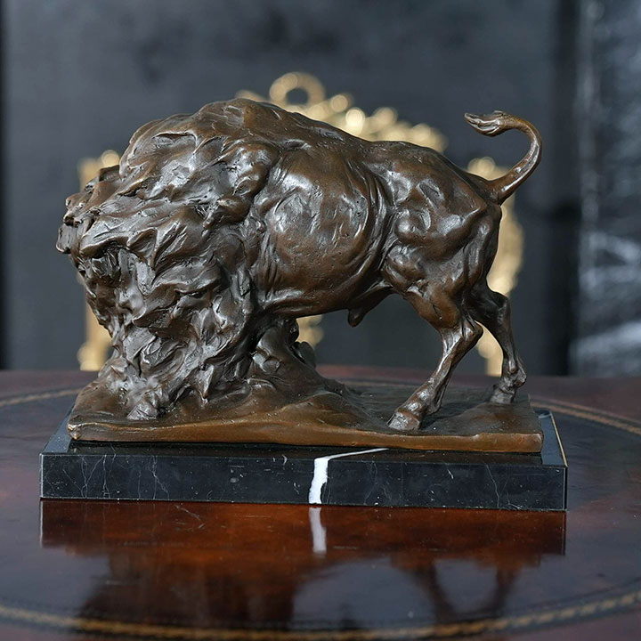 bronze Bison statue