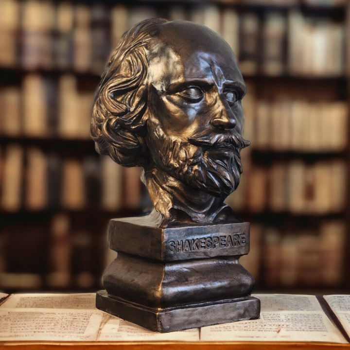 bronze shakespeare bust