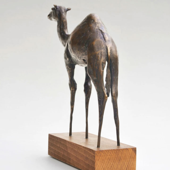 bronze camel sculpture