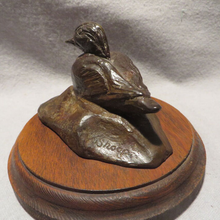 Bronze Duck Figure