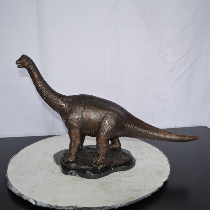 dinosaur bronze statue