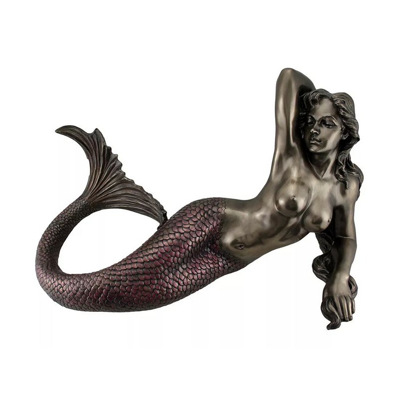 lounging mermaid statue