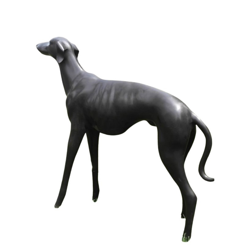 bronze greyhound figurines