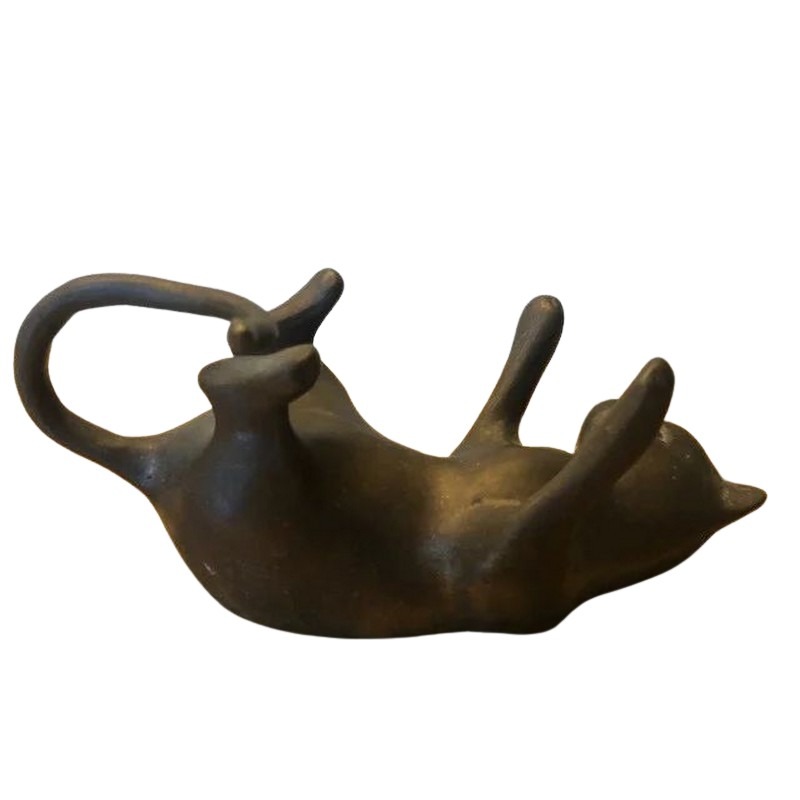 bronze cat ornament