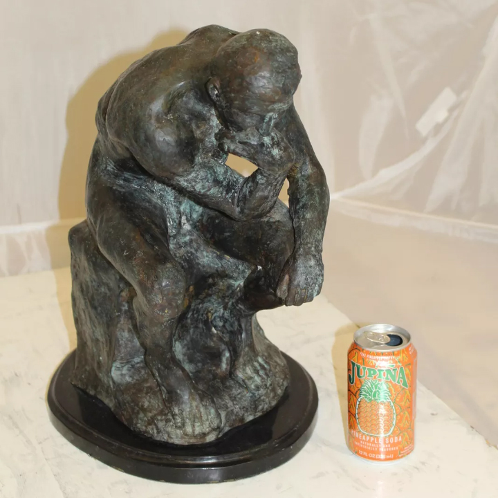 bronze thinker statue