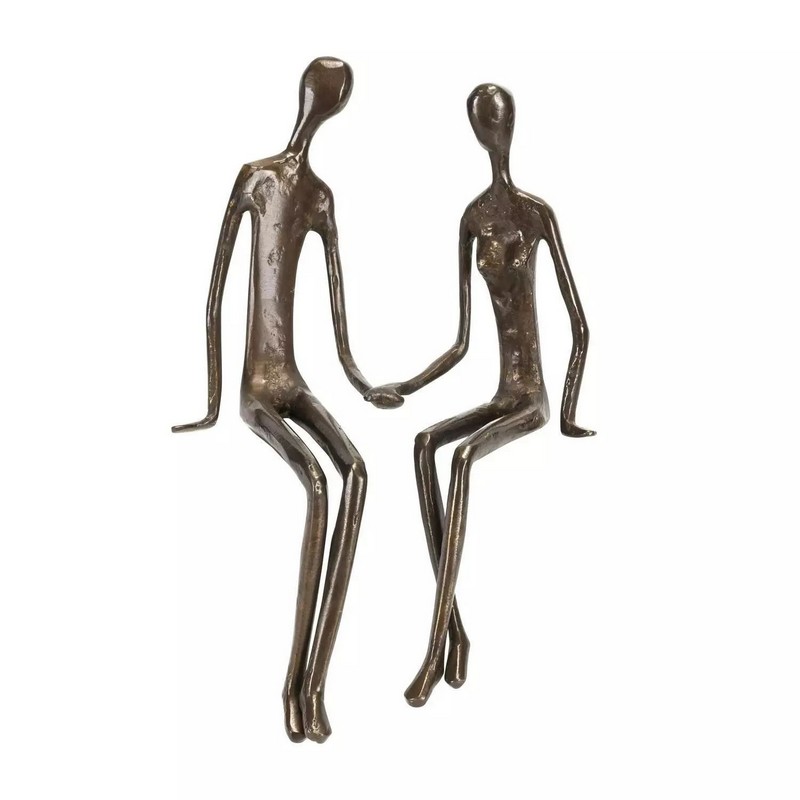 bronze couple figurine