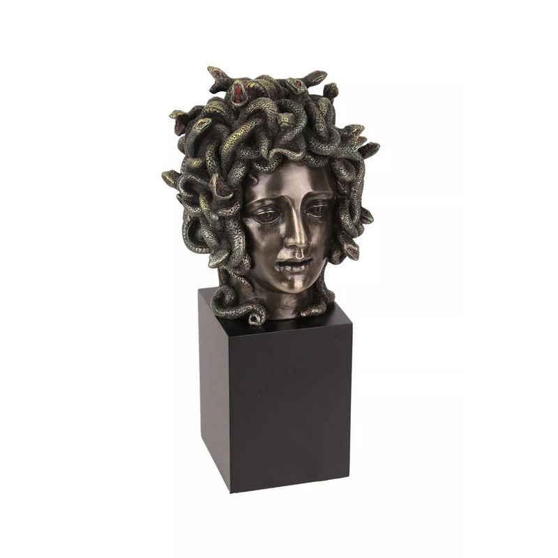 bronze medusa head