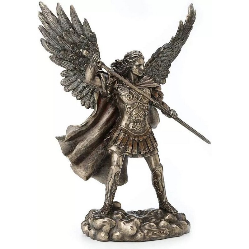 bronze st michael statue