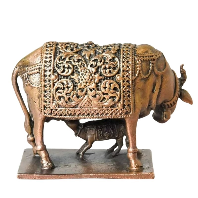 copper cow statue