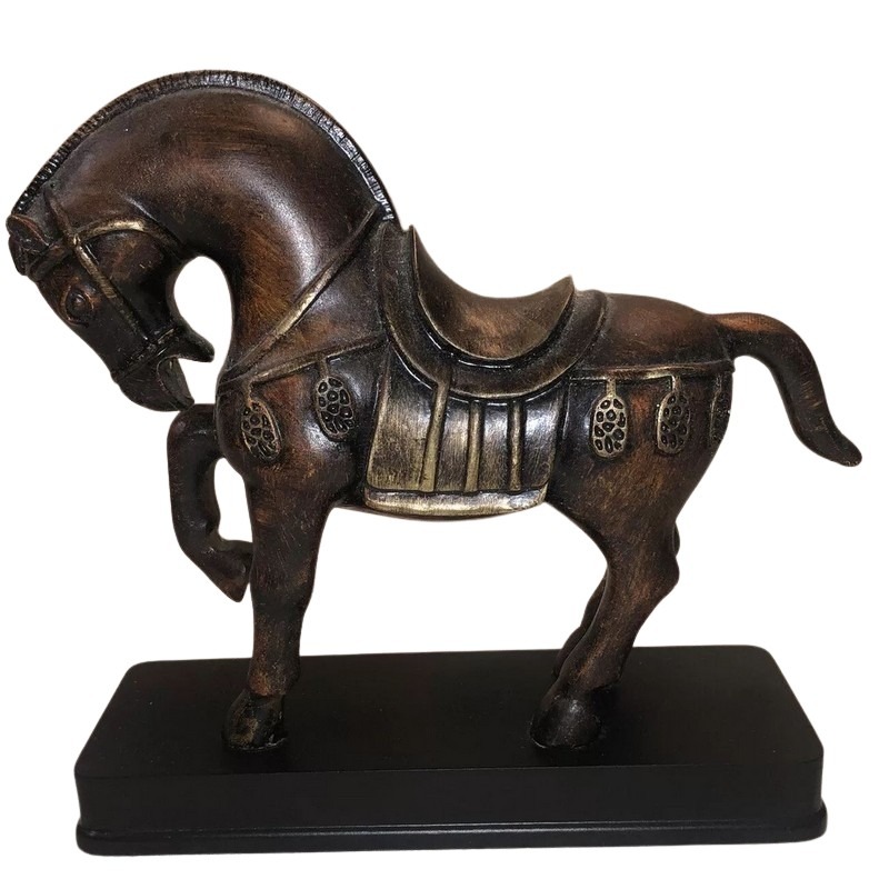 brown horse statue