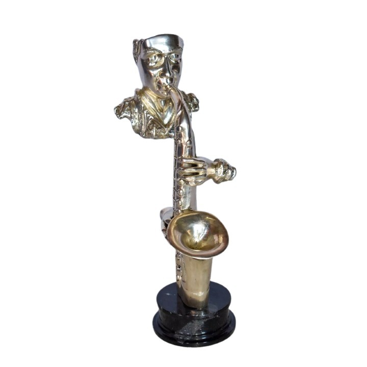 saxophone player figurine