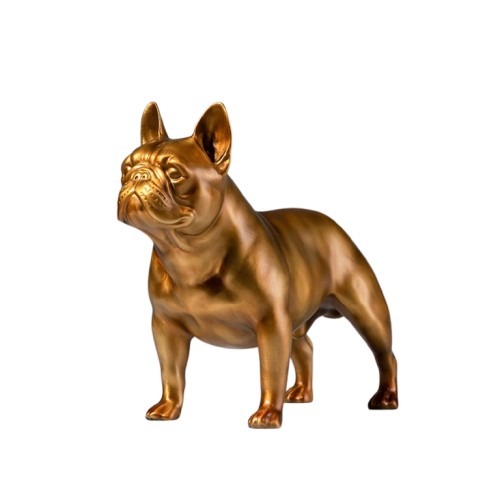 french bulldog bronze sculpture