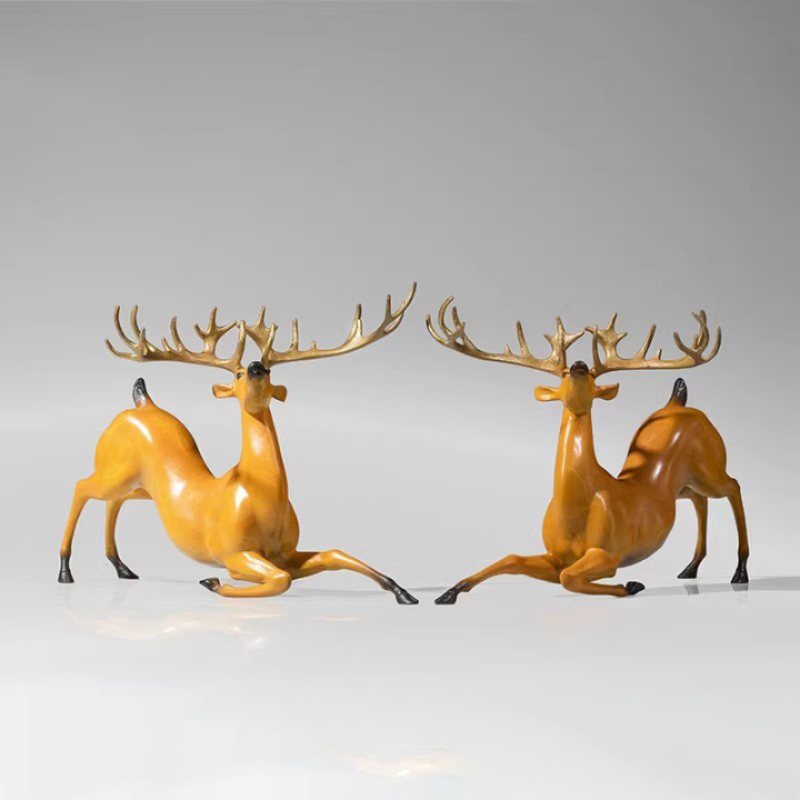 modern deer sculpture