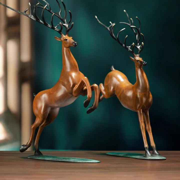 realistic deer figurines