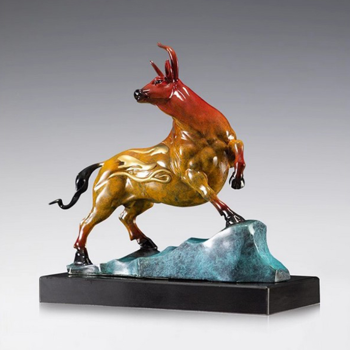 bull bronze sculpture